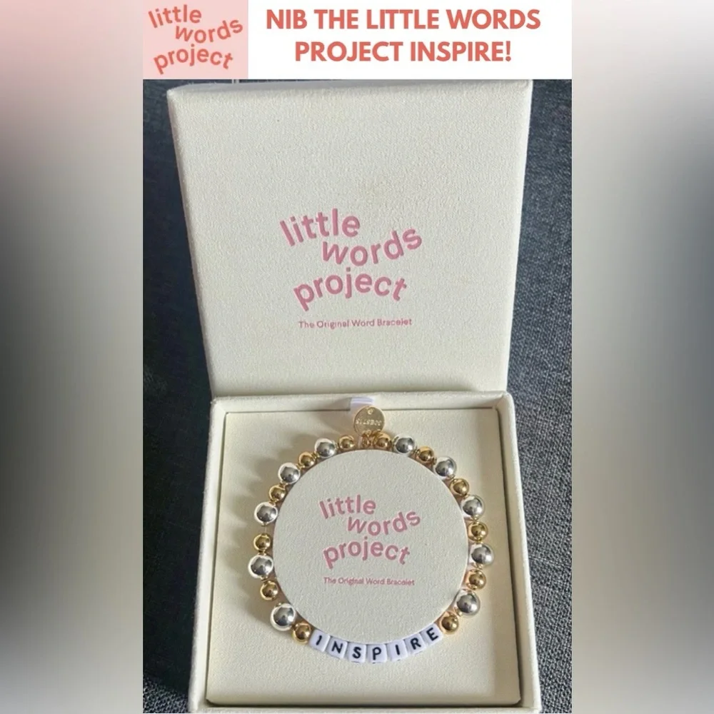 NIB LITTLE WORDS PROJECT INSPIRE! GOLD & SILVER!